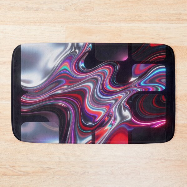 Item preview, Abstract Liquid Metal Art with Neon Flow and Modern Chromatic Motion Design designed and sold by FotoworldEdel.