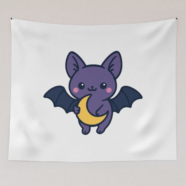 Item preview, Night Magic Bat - Cute Forest Kawaii Sticker designed and sold by foryouandyours.