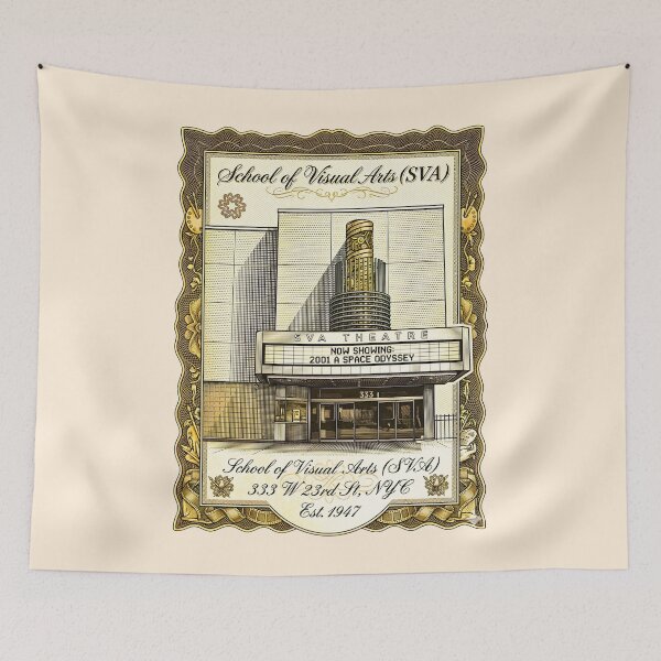 Item preview, Vintage Engraving Style SVA Theatre Architecture Illustration designed and sold by EvergreenPark - Tee Studio.