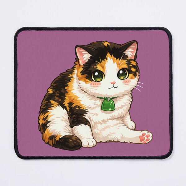 Item preview, Cute Calico Cat Kawaii Illustration | Adorable Cartoon Kitty Design designed and sold by GraceInNatureCo.