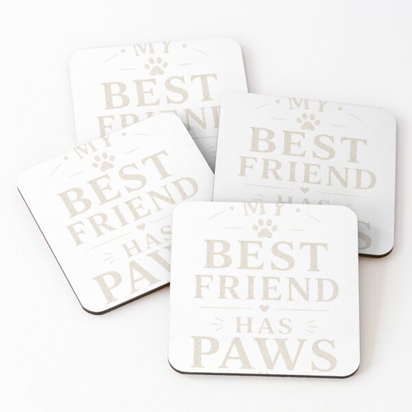 Item preview, My Best Friend Has Paws – Vintage Dog Lover Typography Design designed and sold by Mysthor-Designs.