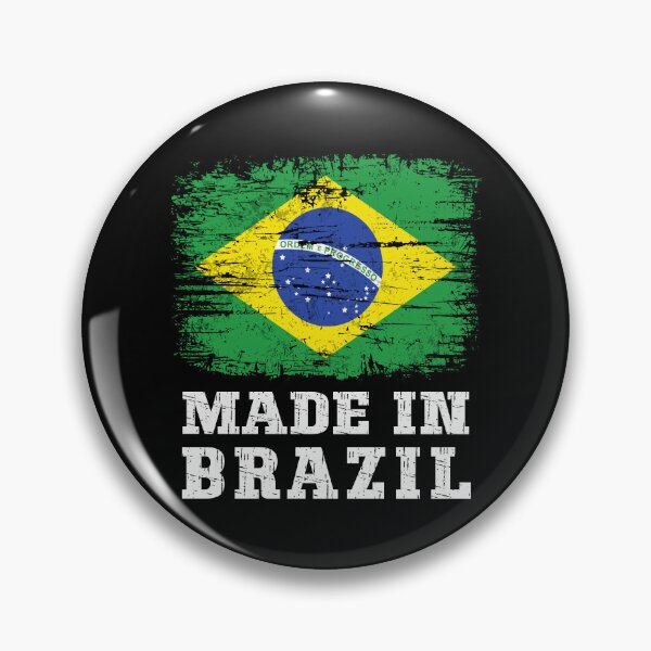 Item preview, Vintage Made in Brazil Distressed Brazilian Flag designed and sold by Dmetalx Art Apparel.