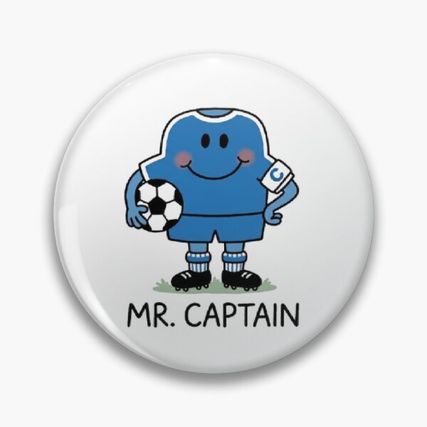 Item preview, Mr Captain Character Football Fifa World Cup Player Team Sports Blue Comic Book Cartoon Mr Men Little Miss designed and sold by SamiraArts.