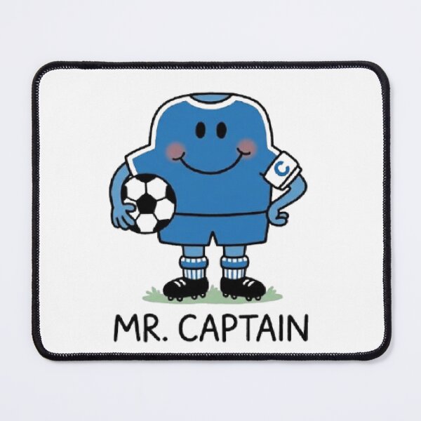 Item preview, Mr Captain Character Football Fifa World Cup Player Team Sports Blue Comic Book Cartoon Mr Men Little Miss designed and sold by SamiraArts.