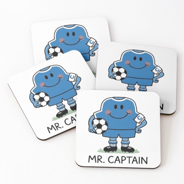 Item preview, Mr Captain Character Football Fifa World Cup Player Team Sports Blue Comic Book Cartoon Mr Men Little Miss designed and sold by SamiraArts.