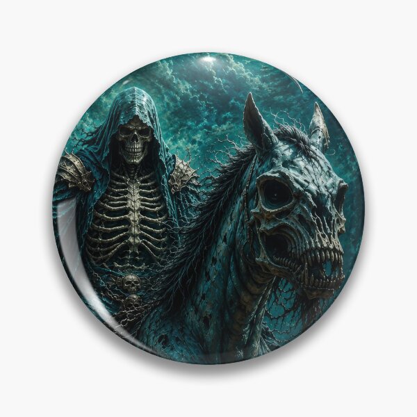 Item preview, Grim Reaper Death Rider on Undead Horse | Gothic Dark Fantasy Art designed and sold by DrakariArt.