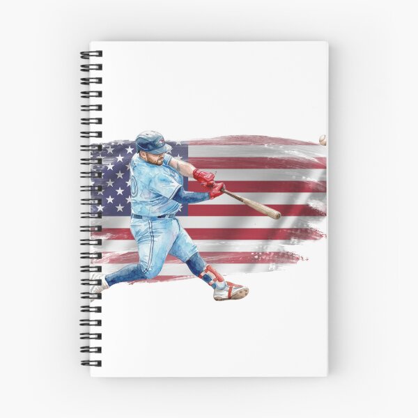 Item preview, American Baseball Spirit - Dynamic Watercolor Batter with Flag designed and sold by cucuzeus.