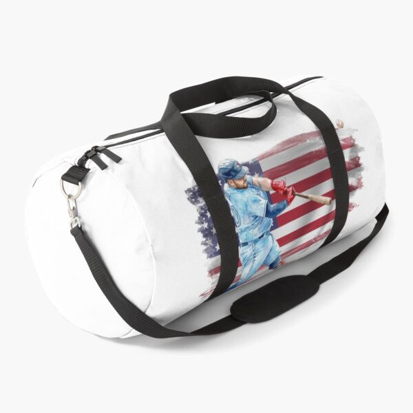 Item preview, American Baseball Spirit - Dynamic Watercolor Batter with Flag designed and sold by cucuzeus.