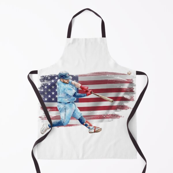 Item preview, American Baseball Spirit - Dynamic Watercolor Batter with Flag designed and sold by cucuzeus.