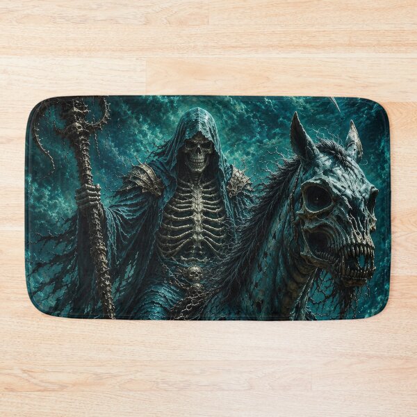 Item preview, Grim Reaper Death Rider on Undead Horse | Gothic Dark Fantasy Art designed and sold by DrakariArt.