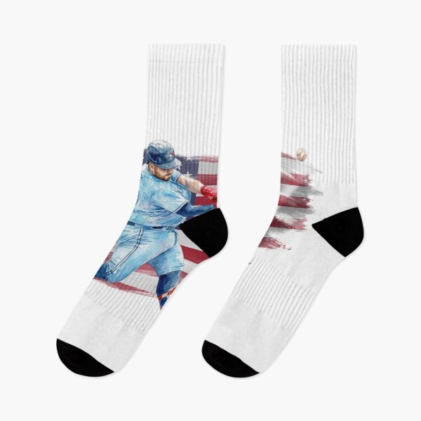 Item preview, American Baseball Spirit - Dynamic Watercolor Batter with Flag designed and sold by cucuzeus.