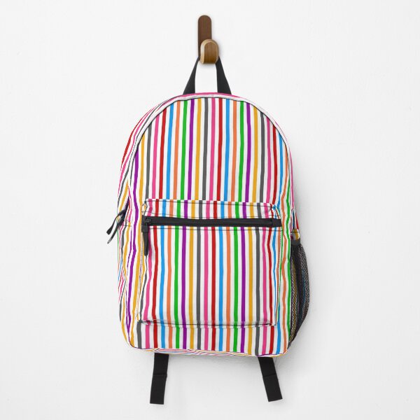 Item preview, Colorful Vertical Stripes Lines Pattern - White designed and sold by PatternTitan.