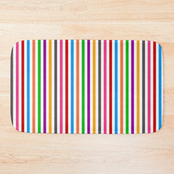 Item preview, Colorful Vertical Stripes Lines Pattern - White  designed and sold by PatternTitan.
