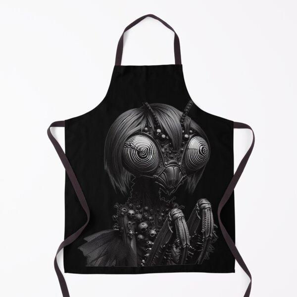 Item preview, Gothic Praying Mantis Insect Girl with Hypnotic Spiral Eyes designed and sold by LujziWorld.