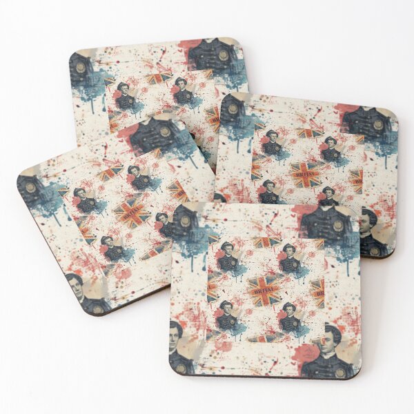 Item preview, Watercolor British Stamp Pattern designed and sold by lavanya11.