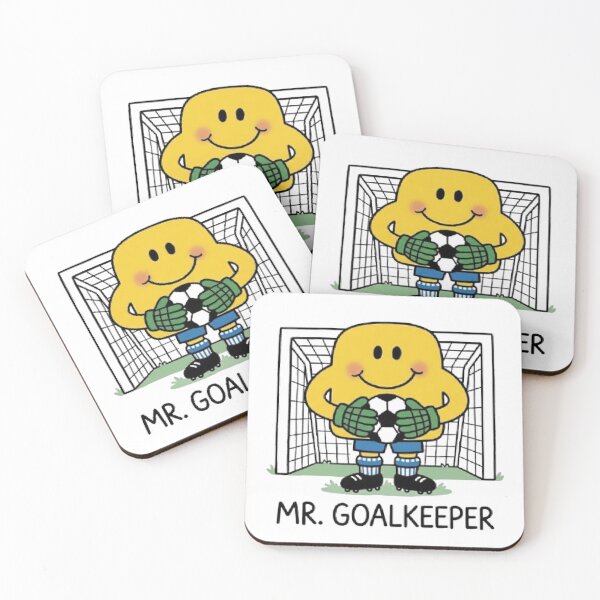 Item preview, Mr Goalkeeper Football Character Soccer Funny Yellow Sports World Cup Fifa Comic Book Cartoon designed and sold by SamiraArts.
