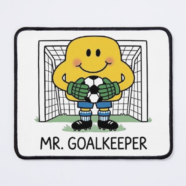 Item preview, Mr Goalkeeper Football Character Soccer Funny Yellow Sports World Cup Fifa Comic Book Cartoon designed and sold by SamiraArts.