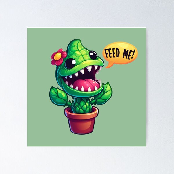 Item preview, Feed Me Seymour Audrey II Cute Monster Plant designed and sold by NerdiPop.