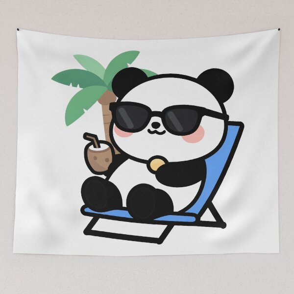 Item preview, Chill Panda-beach designed and sold by Animal-Avenue.