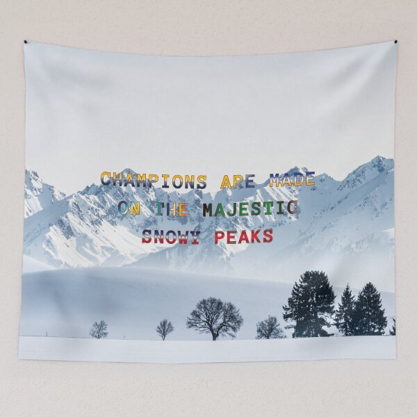 Item preview, Champions are Made on the Majestic Snowy Peaks #4 designed and sold by Holy JM Designs.