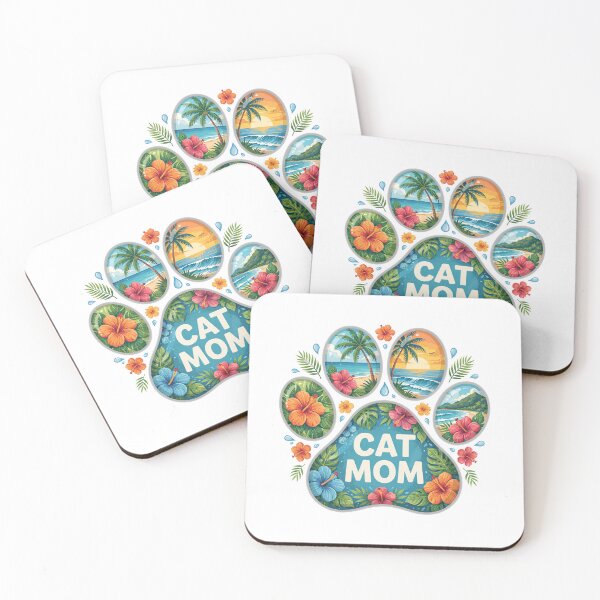 Item preview, Tropical Cat Mom paw designed and sold by jkrphoto.