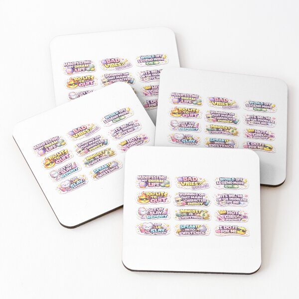 Item preview, Trendy Motivational Aesthetic Quote Sticker Sheet designed and sold by kumuda19.
