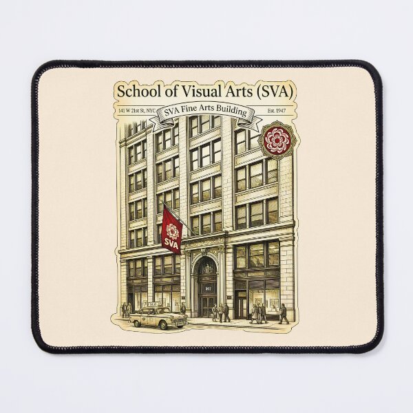 Item preview, SVA Fine Arts Building Vintage Etching Art designed and sold by EvergreenPark - Tee Studio.