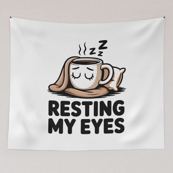 Item preview, Resting My Eyes Sleepy Coffee Nap designed and sold by MooonTees.