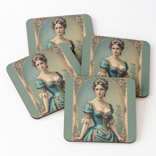 Item preview, Countess Mercédès - The Count of Monte Cristo & Turquoise Victorian Gothic Romance Aesthetic designed and sold by BanaArtbyBB.