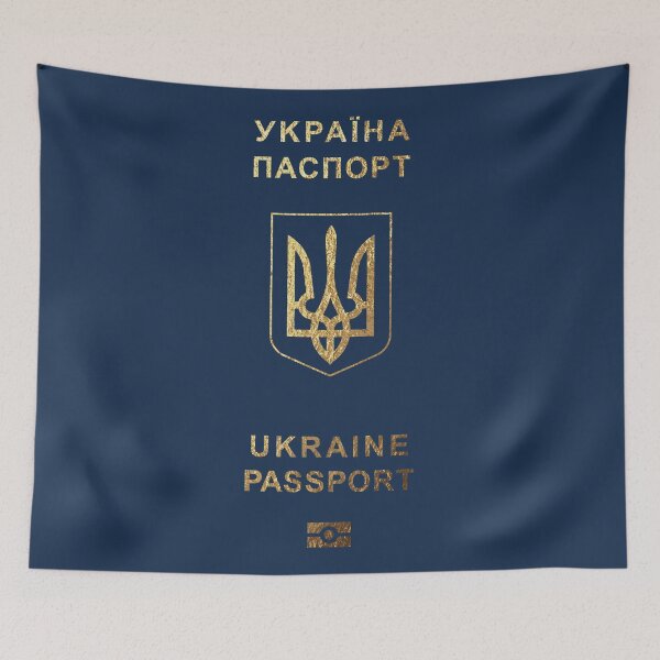 Item preview, Ukrainian Passport Cover - Passport of Ukraine designed and sold by Serge Averbukh Art Studio.