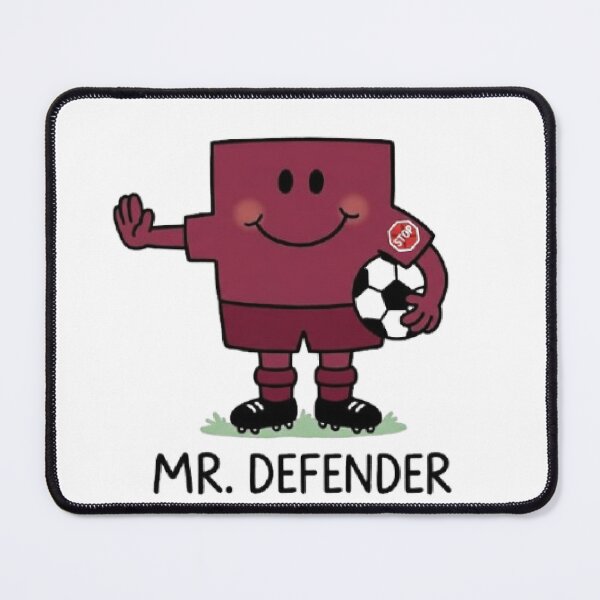 Item preview, Mr. Defender Football Character Fifa World Cup Player Team Sports Red Comic Book Cartoon designed and sold by SamiraArts.