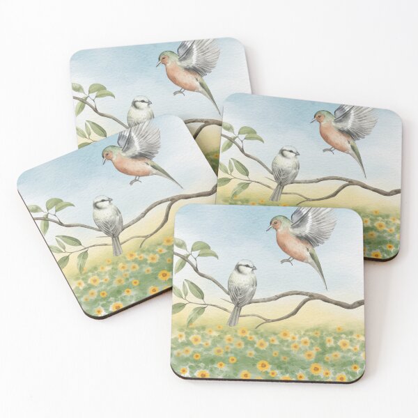 Item preview, Watercolor Songbirds on a Branch designed and sold by UllassaStore.
