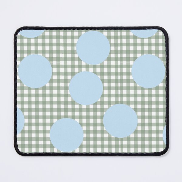 Item preview, Robin's egg on green gingham designed and sold by RWalkerDesigns.