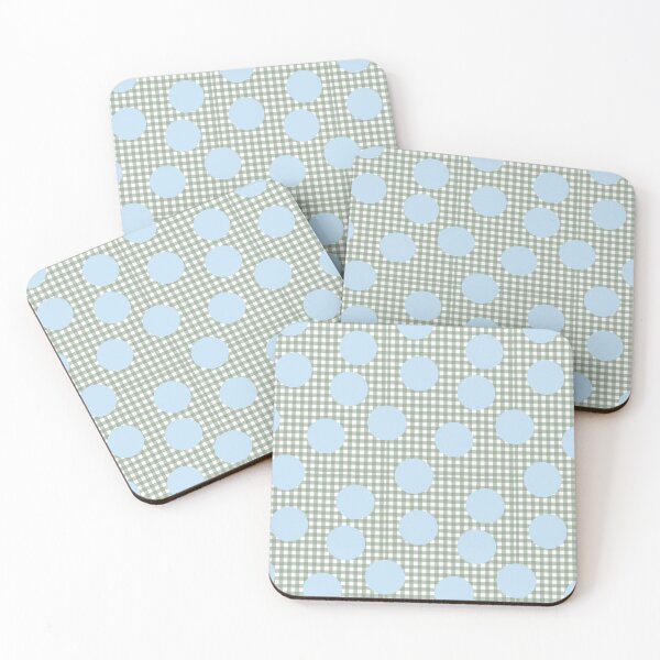 Item preview, Robin's egg on green gingham designed and sold by RWalkerDesigns.