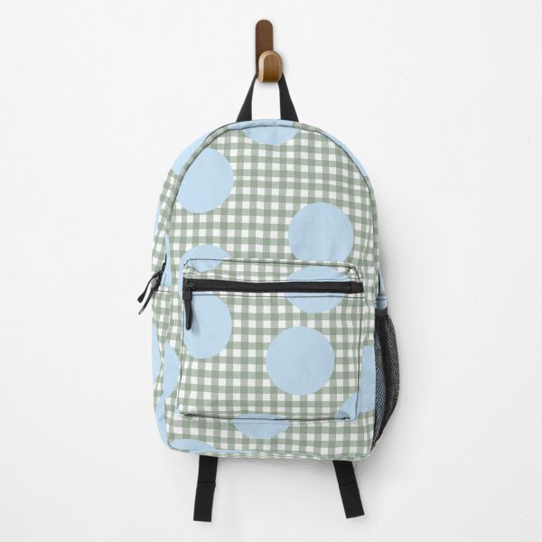 Item preview, Robin's egg on green gingham designed and sold by RWalkerDesigns.