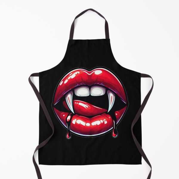 Item preview, Red Vampire Lips with Fangs designed and sold by NerdiPop.
