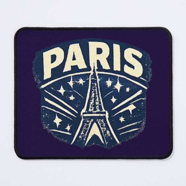 Item preview, Paris Eiffel Tower Starry Night Vintage Badge designed and sold by PACS0011.