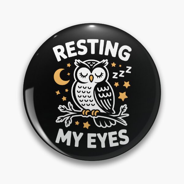 Item preview, Resting My Eyes Sleepy Owl Nap designed and sold by MooonTees.