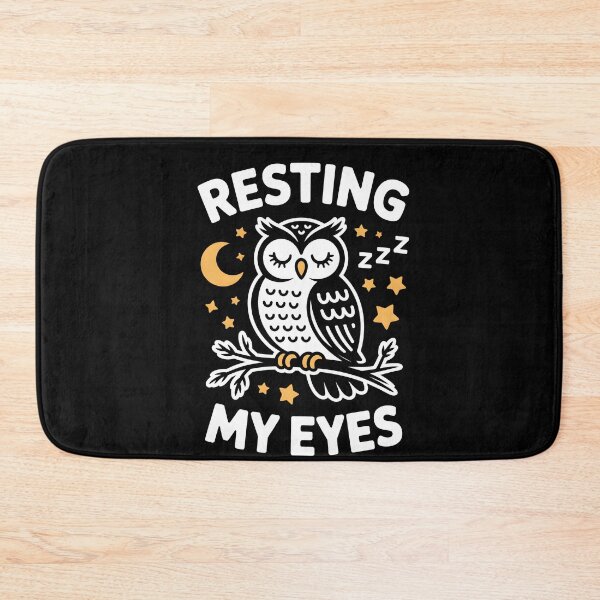 Item preview, Resting My Eyes Sleepy Owl Nap designed and sold by MooonTees.