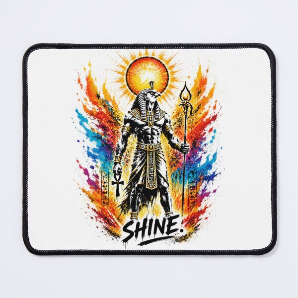 Item preview, Ra Shine Street Art T-Shirt | Egyptian Sun God Graffiti Design | Urban Mythology Artwork designed and sold by PLUSHIWORLDtm.