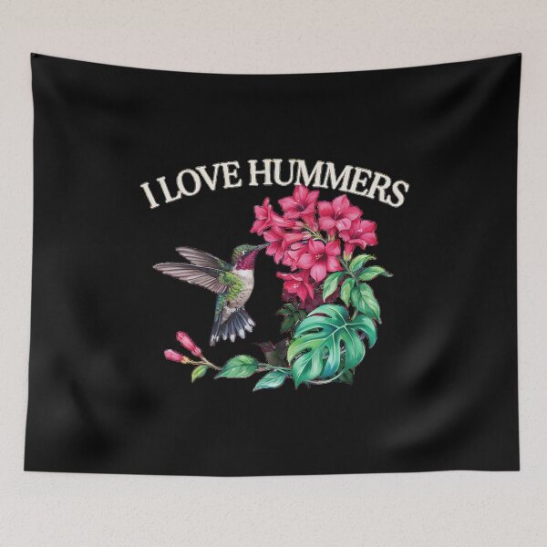 Item preview, I Love Hummers Cute Hummingbird for Bird Lover designed and sold by Redgiant87x.