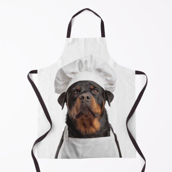 Item preview, Funny Rottweiler Dog Chef Realistic Animal Cooking Humor Art designed and sold by LazyOwlStore.