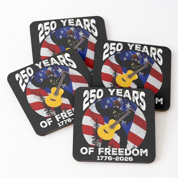 Item preview, Bigfoot Patriotic 250 Years Freedom USA Flag Music Lover designed and sold by SecretDicer.