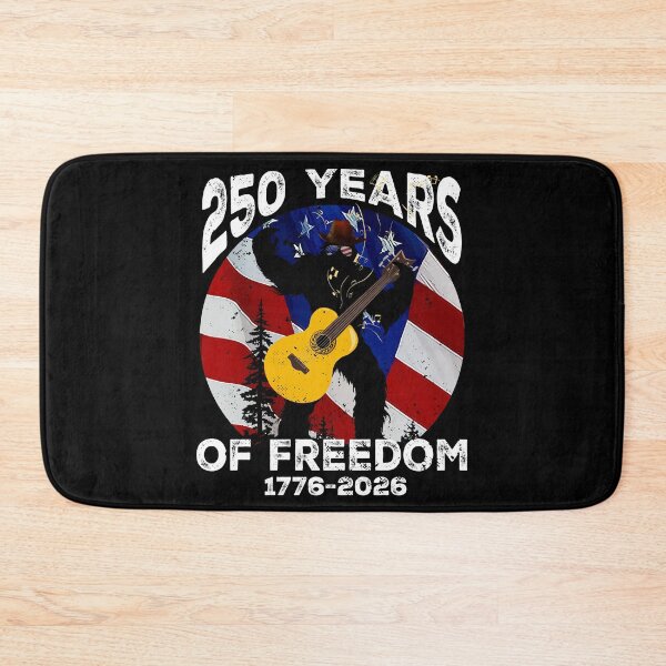 Item preview, Bigfoot Patriotic 250 Years Freedom USA Flag Music Lover designed and sold by SecretDicer.