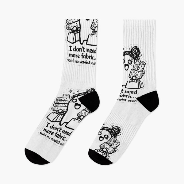 Item preview, Fabric Addict – Funny Sewing Quote Flork Style Fabric Lover Design designed and sold by EverStitchStudio ★★★★★.