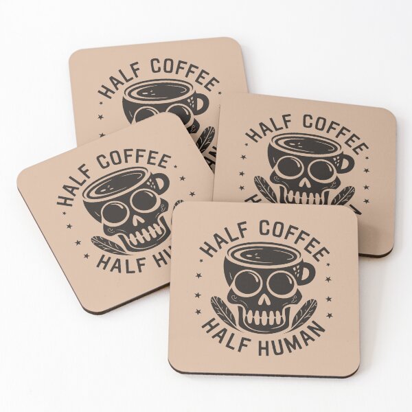 Item preview, Coffee Humor - Skull & Coffee Lover designed and sold by Kaurisdigital.