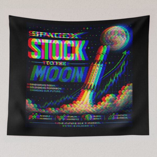 Item preview, SpaceX IPO Speculation Stock Market Design designed and sold by TEEJAMBOREE.