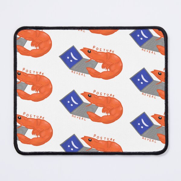 Item preview, Posture Reveal Shrimp Meme designed and sold by LryArchive.