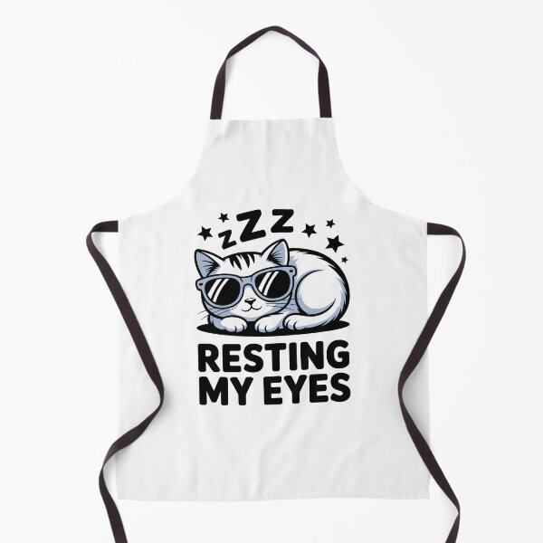 Item preview, Sleepy Cat Resting My Eyes Humor designed and sold by MooonTees.