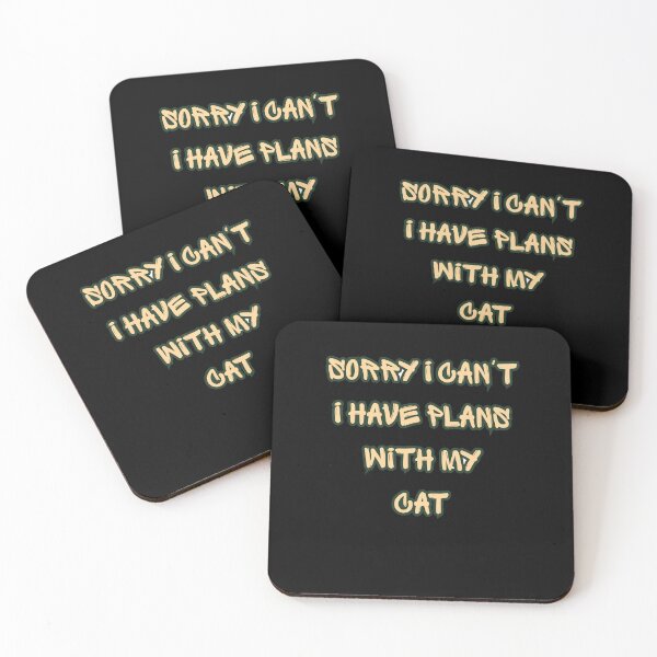 Item preview, Sorry I Cant I Have Plans With My Cat Funny Introvert designed and sold by Wild Horizon Studio.